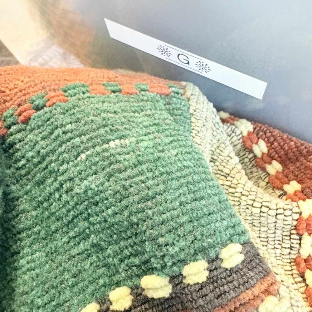 Vintage Blanket Jacket Cardigan‎ Womens L Cowl Collar Texture Southwestern Crop - Picture 8 of 8
